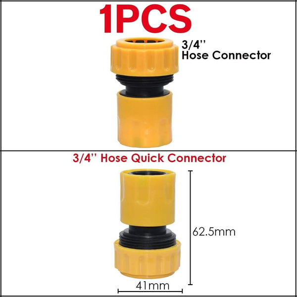 Planet Gates 100001834 05KSL01-KIT042-1PCS Garden Tap Adapters Quick Connectors 1/2" 3/4"  Drip Irrigation Water Splitters Female Thread Male Nipple Joint 1/4" Hose