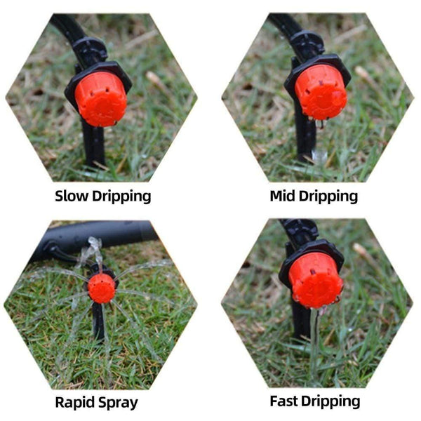 Planet Gates 100001834 10-50M Micro Drip Irrigation System Watering Kit Smart Garden Watering System Automatic Plant Garden Watering System Green House