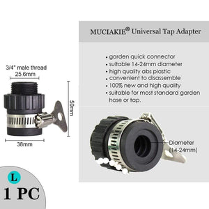 Planet Gates 100001834 1PC x L Variety Style Garden Tap 1/2" 3/4" Male Female Thread Nipple Joint 1/4" Hose Quick Connector Irrigation Water Splitters