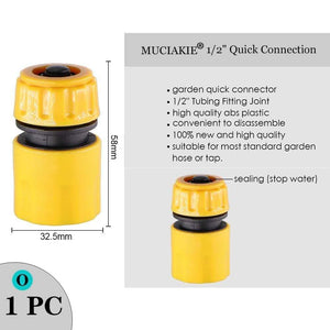 Planet Gates 100001834 1PC x O Variety Style Garden Tap 1/2" 3/4" Male Female Thread Nipple Joint 1/4" Hose Quick Connector Irrigation Water Splitters