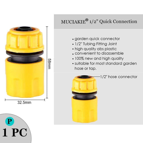 Planet Gates 100001834 1PC x P Variety Style Garden Tap 1/2" 3/4" Male Female Thread Nipple Joint 1/4" Hose Quick Connector Irrigation Water Splitters