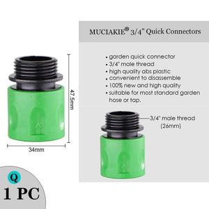 Planet Gates 100001834 1PC x Q Variety Style Garden Tap 1/2" 3/4" Male Female Thread Nipple Joint 1/4" Hose Quick Connector Irrigation Water Splitters