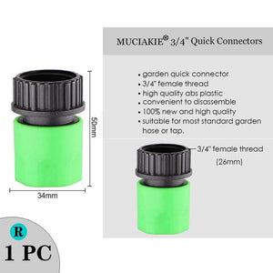 Planet Gates 100001834 1PC x R Variety Style Garden Tap 1/2" 3/4" Male Female Thread Nipple Joint 1/4" Hose Quick Connector Irrigation Water Splitters