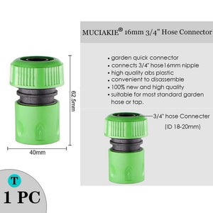 Planet Gates 100001834 1PC x T Variety Style Garden Tap 1/2" 3/4" Male Female Thread Nipple Joint 1/4" Hose Quick Connector Irrigation Water Splitters