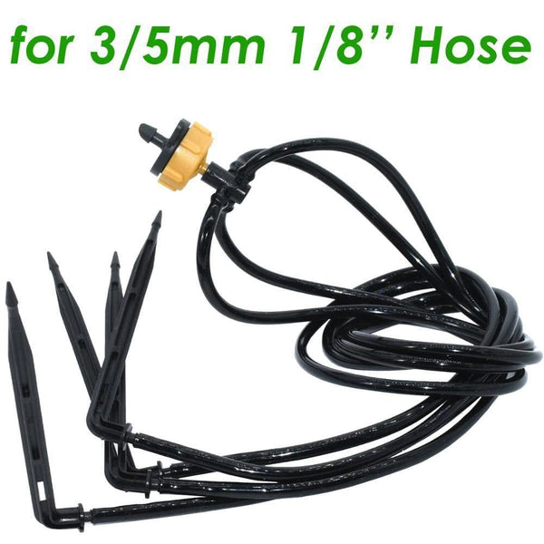 Planet Gates 100001834 25PCS Bend Arrow Dripper Micro Drip Irrigation Drops Emitters Watering Saving 3/5mm Hose Garden Sprinklers DroppersTool