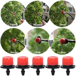 Planet Gates 100001834 30-500PCS Adjustable 1/4 Irrigation Misting Dripper Sprinkler Emitter Micro Drip Garden Watering Tool Balcony Yard Greenhouse
