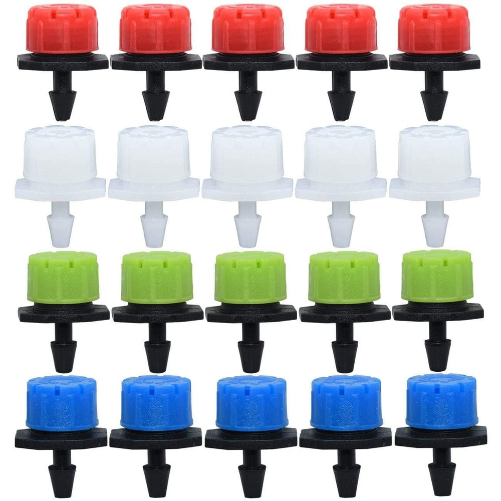 Planet Gates 100001834 30-800X Garden 4/7MM Adjustable Micro Nozzle Drip Irrigation System 1/4'' Watering Sprinkler Anti-clogging Emitter Dripper