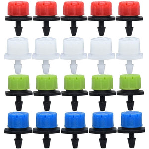 Planet Gates 100001834 30-800X Garden 4/7MM Adjustable Micro Nozzle Drip Irrigation System 1/4'' Watering Sprinkler Anti-clogging Emitter Dripper