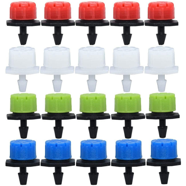 Planet Gates 100001834 30-800X Garden 4/7MM Adjustable Micro Nozzle Drip Irrigation System 1/4'' Watering Sprinkler Anti-clogging Emitter Dripper