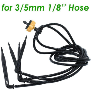 Planet Gates 100001834 50X Bend Arrow Dripper 1/8'' Micro Drip Irrigation Kit Emitter For 3/5mm Hose Garden Watering Saving Dropper Greenhouse