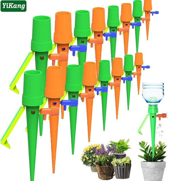 Planet Gates 100001834 72/36/24/6pcs Auto Drip Irrigation System Automatic Watering Spike Garden Plants Flower Indoor Outdoor Waterers Bottle Dripper