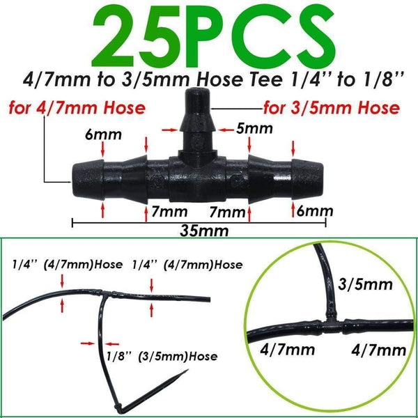 Planet Gates 100001834 A02SPL11-019-25PCS 25PCS Bend Arrow Dripper Micro Drip Irrigation Drops Emitters Watering Saving 3/5mm Hose Garden Sprinklers DroppersTool