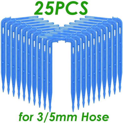 Planet Gates 100001834 A02SPL11-038-25PCS 25PCS Bend Arrow Dripper Micro Drip Irrigation Drops Emitters Watering Saving 3/5mm Hose Garden Sprinklers DroppersTool