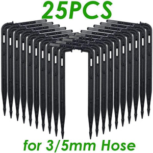 Planet Gates 100001834 A02SPL11-039-25PCS 25PCS Bend Arrow Dripper Micro Drip Irrigation Drops Emitters Watering Saving 3/5mm Hose Garden Sprinklers DroppersTool
