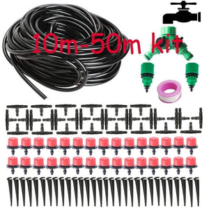 Planet Gates 100001834 DIY Automatic Irrigation System, Garden Watering Hose, Micro Drip Irrigation Kit With Adjustable Dripper, Spray Cooling System