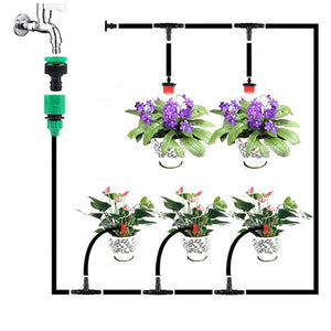 Planet Gates 100001834 DIY Automatic Irrigation System, Garden Watering Hose, Micro Drip Irrigation Kit With Adjustable Dripper, Spray Cooling System