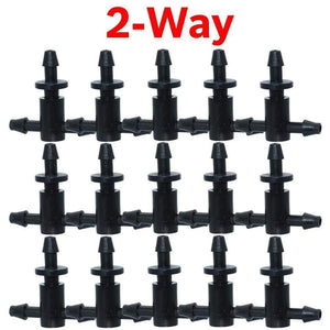 Planet Gates 100001834 Greenhouse Drip Irrigation 4-way 3/5mm  Drip Arrow 2-way Transmitter Irrigation Watering System For Pot Garden Lawn 10set/20set