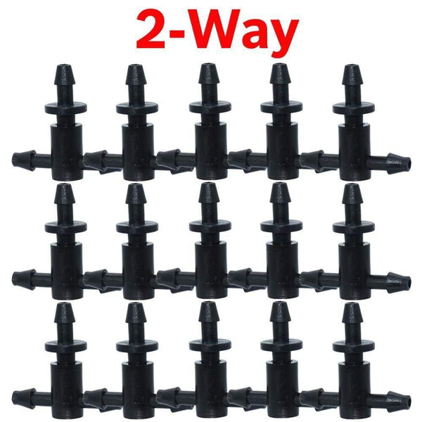 Planet Gates 100001834 Greenhouse Drip Irrigation 4-way 3/5mm  Drip Arrow 2-way Transmitter Irrigation Watering System For Pot Garden Lawn 10set/20set