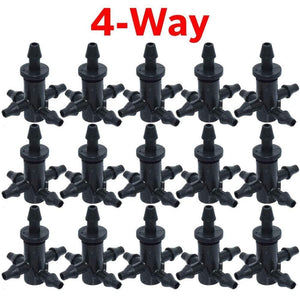 Planet Gates 100001834 Greenhouse Drip Irrigation 4-way 3/5mm  Drip Arrow 2-way Transmitter Irrigation Watering System For Pot Garden Lawn 10set/20set