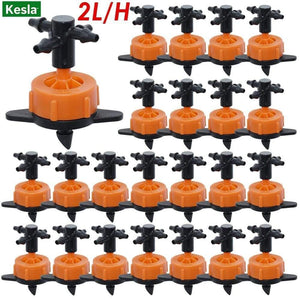 Planet Gates 100001834 Irrigation 2L/4L/8L Steady Flow Dripper With 4-way Cross Connector Agriculture Drip Water Irrigation Drip Arrow Connector 20Sets