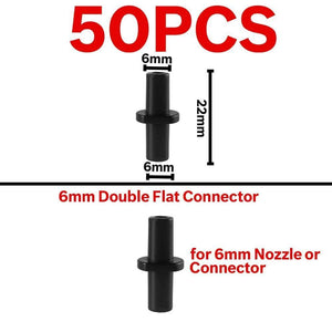 Planet Gates 100001834 KSL01-178-50PCS Garden Water Connector Drip Irrigation For 1/4'' & 1/8'' Tubing Hose Accessories Joint Barbed Tees Cross Eng Plug Adaptors