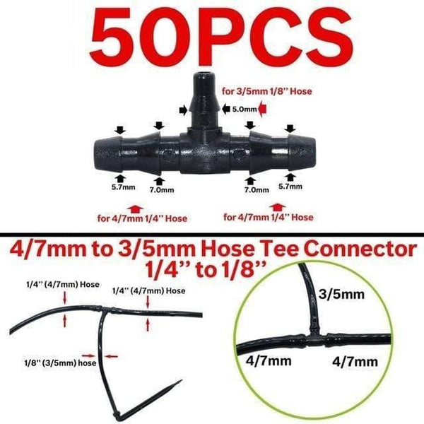 Planet Gates 100001834 KSL01-195-50PCS 50PCS Bend Arrow Dripper Micro Drip Irrigation Kit Emitters For 3/5mm Hose Garden Watering Saving Micro Dripper Greenhouse