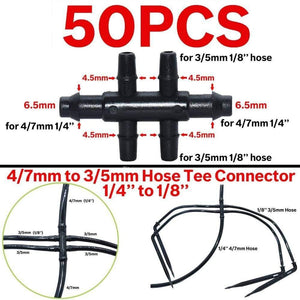 Planet Gates 100001834 KSL01-196-50PCS 50PCS Bend Arrow Dripper Micro Drip Irrigation Kit Emitters For 3/5mm Hose Garden Watering Saving Micro Dripper Greenhouse