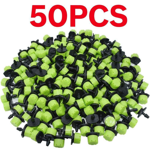 Planet Gates 100001834 KSL01-KIT187-50P 30-800X Garden 4/7MM Adjustable Micro Nozzle Drip Irrigation System 1/4'' Watering Sprinkler Anti-clogging Emitter Dripper