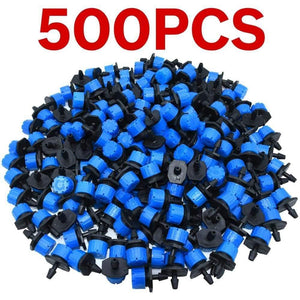 Planet Gates 100001834 KSL01-KIT189-500P 30-800X Garden 4/7MM Adjustable Micro Nozzle Drip Irrigation System 1/4'' Watering Sprinkler Anti-clogging Emitter Dripper