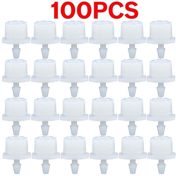 Planet Gates 100001834 KSL01-KIT225-100P 30-800X Garden 4/7MM Adjustable Micro Nozzle Drip Irrigation System 1/4'' Watering Sprinkler Anti-clogging Emitter Dripper