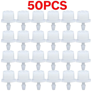 Planet Gates 100001834 KSL01-KIT225-50P 30-800X Garden 4/7MM Adjustable Micro Nozzle Drip Irrigation System 1/4'' Watering Sprinkler Anti-clogging Emitter Dripper