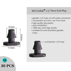 Planet Gates 100001834 O Sprinkler Irrigation 1/4 Inch Barb Tee Single Double Barb Barbed Water Pipe Connectors For 4/7mm Hose Garden Fitting