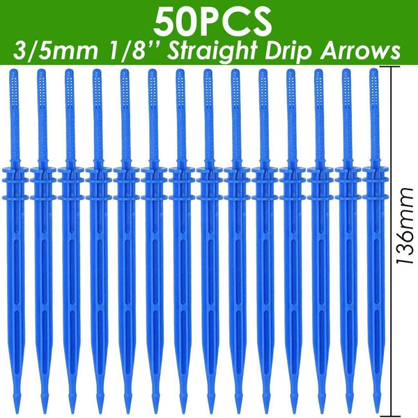 Planet Gates 100001834 SPL11-130-50PCS 25PCS Bend Arrow Dripper Micro Drip Irrigation Drops Emitters Watering Saving 3/5mm Hose Garden Sprinklers DroppersTool