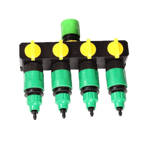 Planet Gates 100001834 Splitter 2 1 Kit  Garden Irrigation Drip Timer Hose Splitter 4 Way Tap Connectors Quick Connector 3/4'''' Screw Thread Interface IT215
