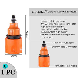 Planet Gates 100001834 Variety Style Garden Tap 1/2" 3/4" Male Female Thread Nipple Joint 1/4" Hose Quick Connector Irrigation Water Splitters