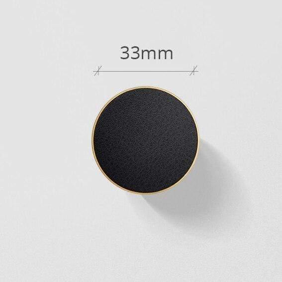 Planet Gates 100004267 Black Leather 33mm Brass Wall Hooks Coat Hanger Hanging Hooks Elegant Cabinet Knobs And Handles Kitchen Cupboard Drawer Pulls Hat Cloth Hanger