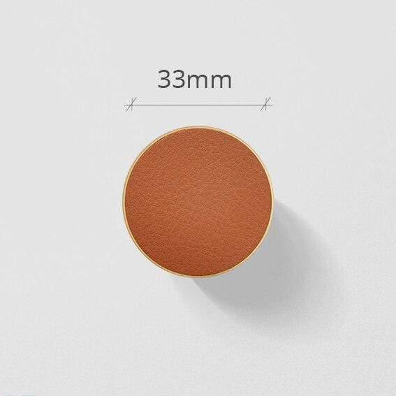 Planet Gates 100004267 Orange Leather 33mm Brass Wall Hooks Coat Hanger Hanging Hooks Elegant Cabinet Knobs And Handles Kitchen Cupboard Drawer Pulls Hat Cloth Hanger