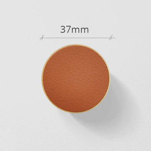 Planet Gates 100004267 Orange Leather 37mm Brass Wall Hooks Coat Hanger Hanging Hooks Elegant Cabinet Knobs And Handles Kitchen Cupboard Drawer Pulls Hat Cloth Hanger