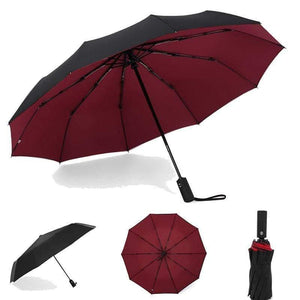 Planet Gates 100004777 10K Double layer Windproof Fully-automatic Umbrellas Male Women Umbrella Three Folding Commercial Large Durable Frame Parasol