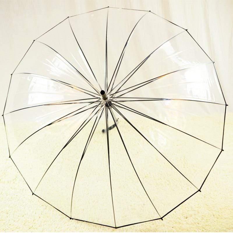 Planet Gates 100004777 1PCS Romantic Imitation Lace Transparent Cute Cat Large Long Rain Wind Umbrella For Lolita Women Travel