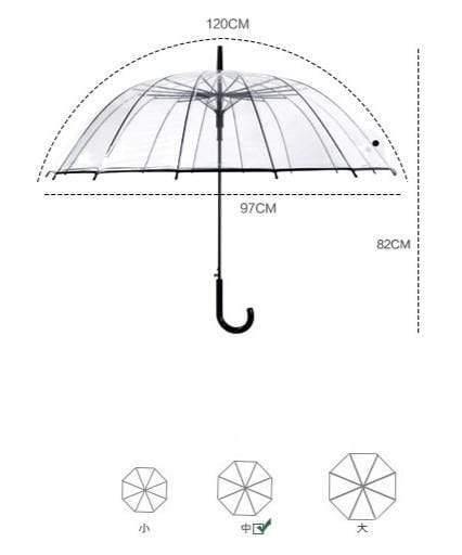Planet Gates 100004777 1PCS Romantic Imitation Lace Transparent Cute Cat Large Long Rain Wind Umbrella For Lolita Women Travel