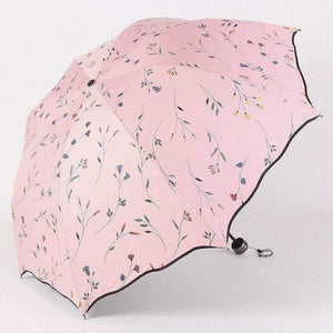 Planet Gates 100004777 2020 Floral ANTI-UV Foldable Umbrella Rain Women Mini Flower Umbrella For Women Windproof Ultralight Umbrellas Female YS716