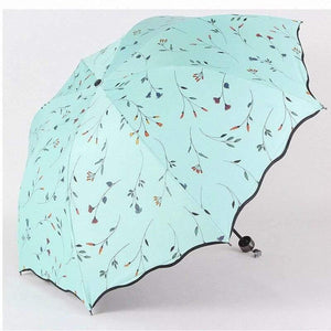 Planet Gates 100004777 2020 Floral ANTI-UV Foldable Umbrella Rain Women Mini Flower Umbrella For Women Windproof Ultralight Umbrellas Female YS716