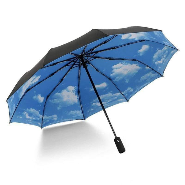 Planet Gates 100004777 5 Automatic Folding Umbrella Female Male Car Luxury Large Windproof Umbrella Umbrella Men Rain Black Paint