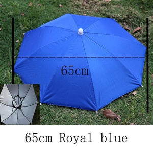 Planet Gates 100004777 65cmRoyalBlue 8 Bone 50 CM Fishing Cap Umbrella Rain Women Uv Sunny And Rainy Umbrella For Womens Windproof Head Umbrellas Caps YS0018