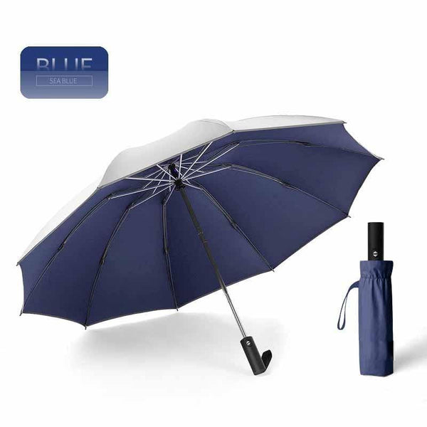 Planet Gates 100004777 7 Inverted Umbrella/Travel Portable Windproof Folding Umbrella,10Ribs Auto Open/Close Umbrella,Reflective Stripes For Night Safety