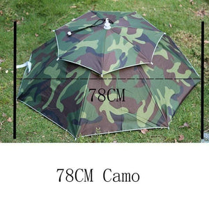 Planet Gates 100004777 78cmCamo 8 Bone 50 CM Fishing Cap Umbrella Rain Women Uv Sunny And Rainy Umbrella For Womens Windproof Head Umbrellas Caps YS0018