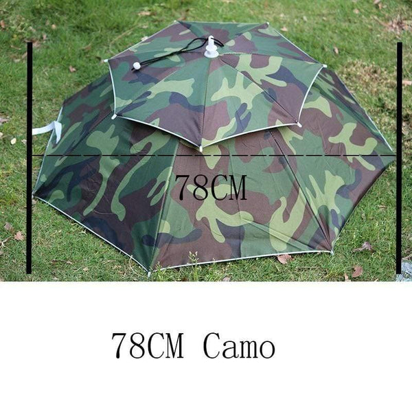 Planet Gates 100004777 78cmCamo 8 Bone 50 CM Fishing Cap Umbrella Rain Women Uv Sunny And Rainy Umbrella For Womens Windproof Head Umbrellas Caps YS0018