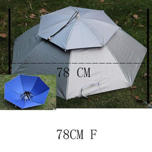 Planet Gates 100004777 78cmF 8 Bone 50 CM Fishing Cap Umbrella Rain Women Uv Sunny And Rainy Umbrella For Womens Windproof Head Umbrellas Caps YS0018