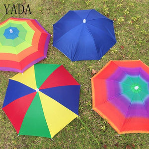 Planet Gates 100004777 8 Bone 50 CM Fishing Cap Umbrella Rain Women Uv Sunny And Rainy Umbrella For Womens Windproof Head Umbrellas Caps YS0018